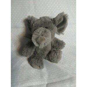 TY Attic Treasures ELLA the ELEPHANT Gray Plush Stuffed Animal Floppy 12”